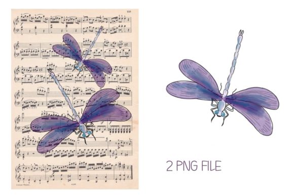 Download Vintage Dragonfly Milkin, Summer Print - Premium Bundle