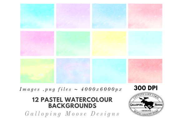 Download Pastel Watercolour Digital Backgrounds - Digital background Collection