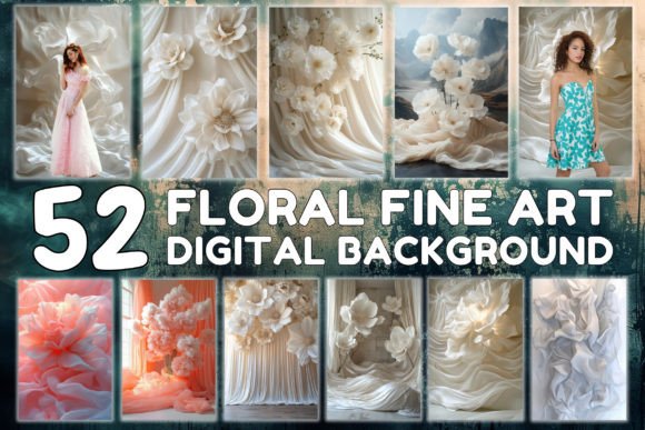 Download Floral Fine Art Digital Backgrounds - Digital background Collection