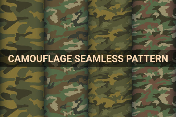 Download Camouflage Seamless Vector Patterns. - Vector patterns Collection