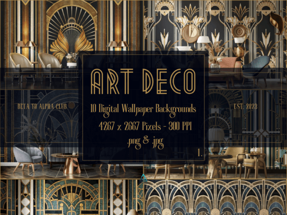 Download Art Deco Digital Backgrounds Wallpapers - Digital background Collection