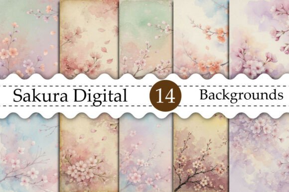 Download Sakura Digital Backgrounds - Digital background Collection