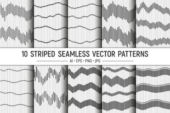 Download 10 Striped Seamless Vector Patterns - Vector patterns Collection