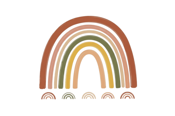 Download Boho Style Rainbow with Earthy Tones - Premium Bundle