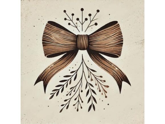 Download Rustic-style Bow with Earthy Tones and F - Earthy tones Collection
