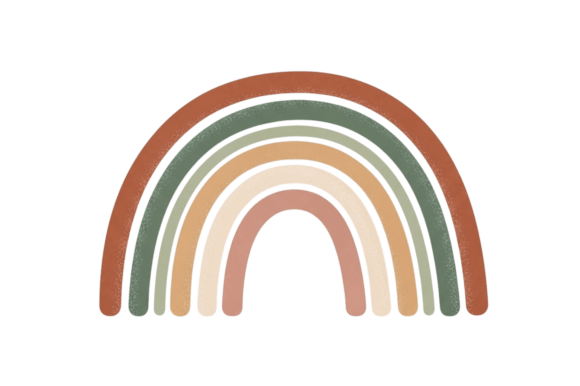 Download Boho Styled Rainbow with Earthy Tones - Premium Resources